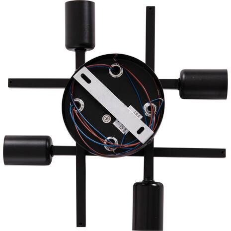 ΦΩΤΙΣΤΙΚΟ ΟΡΟΦΗΣ ΠΟΛΥΦΩΤΟ LIGHTY HM7428.11 ΜΕΤΑΛΛΟ ΣΕ ΜΑΥΡΟ 28x28x15Υεκ.