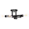 ΦΩΤΙΣΤΙΚΟ ΟΡΟΦΗΣ ΠΟΛΥΦΩΤΟ LIGHTY HM7428.11 ΜΕΤΑΛΛΟ ΣΕ ΜΑΥΡΟ 28x28x15Υεκ.