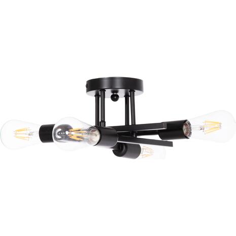 ΦΩΤΙΣΤΙΚΟ ΟΡΟΦΗΣ ΠΟΛΥΦΩΤΟ LIGHTY HM7428.11 ΜΕΤΑΛΛΟ ΣΕ ΜΑΥΡΟ 28x28x15Υεκ.