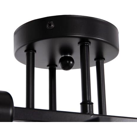 ΦΩΤΙΣΤΙΚΟ ΟΡΟΦΗΣ ΠΟΛΥΦΩΤΟ LIGHTY HM7428.11 ΜΕΤΑΛΛΟ ΣΕ ΜΑΥΡΟ 28x28x15Υεκ.