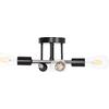 ΦΩΤΙΣΤΙΚΟ ΟΡΟΦΗΣ ΠΟΛΥΦΩΤΟ LIGHTY HM7428.11 ΜΕΤΑΛΛΟ ΣΕ ΜΑΥΡΟ 28x28x15Υεκ.