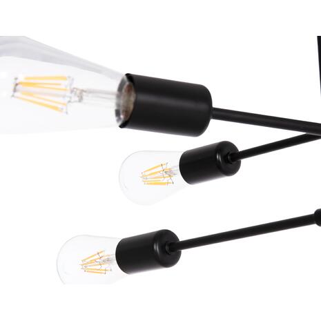 ΦΩΤΙΣΤΙΚΟ ΟΡΟΦΗΣ ΠΟΛΥΦΩΤΟ LIGHTY HM7427.11 ΜΕΤΑΛΛΟ ΣΕ ΜΑΥΡΟ 51x51x23Υεκ.