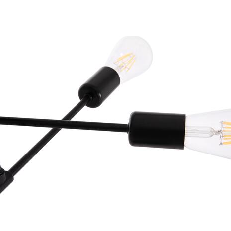 ΦΩΤΙΣΤΙΚΟ ΟΡΟΦΗΣ ΠΟΛΥΦΩΤΟ LIGHTY HM7427.11 ΜΕΤΑΛΛΟ ΣΕ ΜΑΥΡΟ 51x51x23Υεκ.