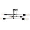 ΦΩΤΙΣΤΙΚΟ ΟΡΟΦΗΣ ΠΟΛΥΦΩΤΟ LIGHTY HM7427.11 ΜΕΤΑΛΛΟ ΣΕ ΜΑΥΡΟ 51x51x23Υεκ.