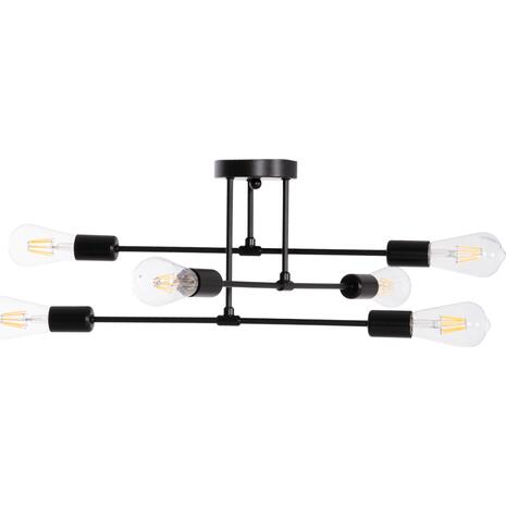 ΦΩΤΙΣΤΙΚΟ ΟΡΟΦΗΣ ΠΟΛΥΦΩΤΟ LIGHTY HM7427.11 ΜΕΤΑΛΛΟ ΣΕ ΜΑΥΡΟ 51x51x23Υεκ.