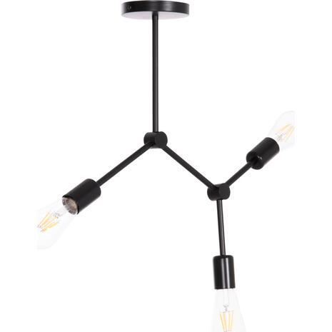 ΦΩΤΙΣΤΙΚΟ ΟΡΟΦΗΣ 3-ΦΩΤΟ LIGHTY HM7404.11 ΜΕΤΑΛΛΟ ΣΕ ΜΑΥΡΟ 52x5x48Υεκ.