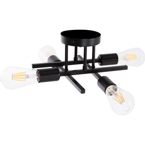 ΦΩΤΙΣΤΙΚΟ ΟΡΟΦΗΣ ΠΟΛΥΦΩΤΟ LIGHTY HM7428.11 ΜΕΤΑΛΛΟ ΣΕ ΜΑΥΡΟ 28x28x15Υεκ.