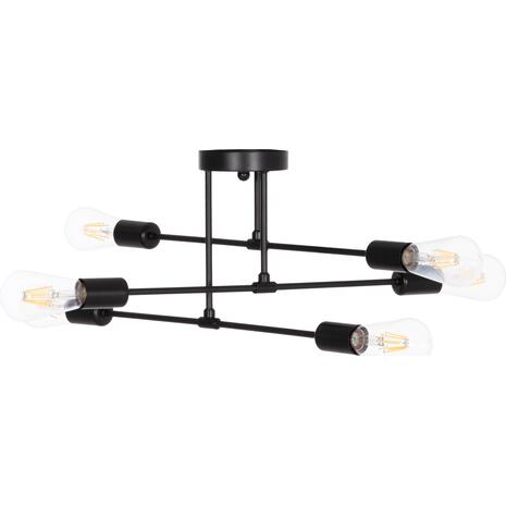 ΦΩΤΙΣΤΙΚΟ ΟΡΟΦΗΣ ΠΟΛΥΦΩΤΟ LIGHTY HM7427.11 ΜΕΤΑΛΛΟ ΣΕ ΜΑΥΡΟ 51x51x23Υεκ.