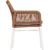 ΠΟΛΥΘΡΟΝΑ TOPIN HM6048.11 ΑΛΟΥΜΙΝΙΟ ΛΕΥΚΟ-P.E. RATTAN ΜΠΕΖ 59x63x81Υεκ