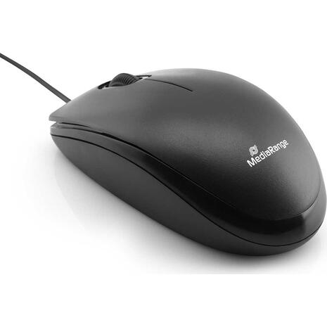 Ποντίκι ενσύρματο Mediarange optical 3 button black MROS212 silent click