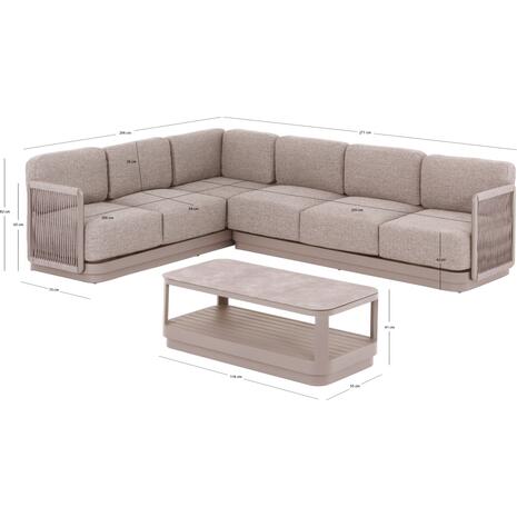 ΣΕΤ ΣΑΛΟΝΙ ΓΩΝΙΑ 3ΤΜΧ ΣΕΙΡΑ ELYSIA SM6187.02 ΣΑΜΠΑΝΙ ΑΛΟΥΜΙΝΙΟ-ΣΧΟΙΝΙ-P.E.ΥΦΑΣΜΑ