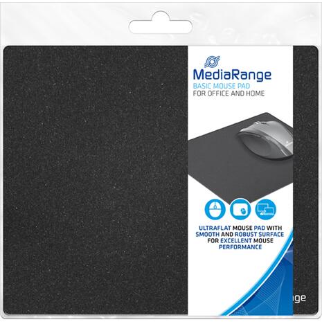Mousepad flat Mediarange (MROS251) μαύρο 210 x 180 x 3mm.