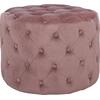 ΣΚΑΜΠΟ KASSIE  ΣΑΠΙΟ ΜΗΛΟ ΒΕΛΟΥΔΟ ΤΥΠΟΥ CHESTERFIELD HM8406.02 Φ60x43Υ εκ.