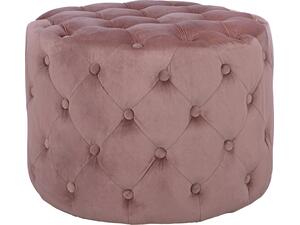 ΣΚΑΜΠΟ KASSIE  ΣΑΠΙΟ ΜΗΛΟ ΒΕΛΟΥΔΟ ΤΥΠΟΥ CHESTERFIELD HM8406.02 Φ60x43Υ εκ.