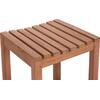 ΣΚΑΜΠΟ ΜΠΑΡ NIKOL HM18109 ΞΥΛΟ ΤΕΑΚ ΣΕ ΦΥΣΙΚΟ 40x40x77Υεκ.