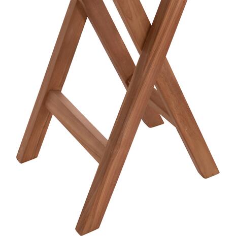 ΤΡΑΠΕΖΙ ΣΚΗΝΟΘΕΤΗ ΣΤΡΟΓΓΥΛΟ ERIS HM18119 ΞΥΛΟ TEAK--ΦΥΣΙΚΟ Φ60x75Υεκ.