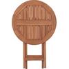 ΤΡΑΠΕΖΙ ΣΚΗΝΟΘΕΤΗ ΣΤΡΟΓΓΥΛΟ ERIS HM18119 ΞΥΛΟ TEAK--ΦΥΣΙΚΟ Φ60x75Υεκ.