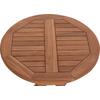 ΤΡΑΠΕΖΙ ΣΚΗΝΟΘΕΤΗ ΣΤΡΟΓΓΥΛΟ ERIS HM18119 ΞΥΛΟ TEAK--ΦΥΣΙΚΟ Φ60x75Υεκ.