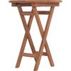 ΤΡΑΠΕΖΙ ΣΚΗΝΟΘΕΤΗ ΣΤΡΟΓΓΥΛΟ ERIS HM18119 ΞΥΛΟ TEAK--ΦΥΣΙΚΟ Φ60x75Υεκ.