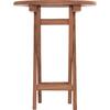 ΤΡΑΠΕΖΙ ΣΚΗΝΟΘΕΤΗ ΣΤΡΟΓΓΥΛΟ ERIS HM18119 ΞΥΛΟ TEAK--ΦΥΣΙΚΟ Φ60x75Υεκ.