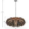 ΦΩΤΙΣΤΙΚΟ ΟΡΟΦΗΣ ORDEM HM4715 ΚΑΠΕΛΟ ΙΝΕΣ SISAL & ΜΠΑΝΑΝΑΣ-ΜΑΥΡΟ & ΦΥΣΙΚΟ Φ75εκ