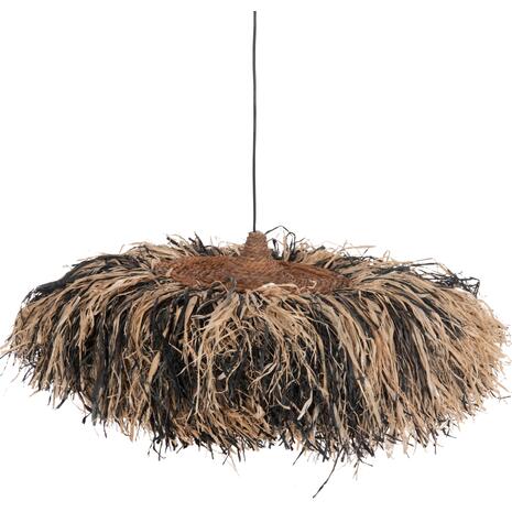 ΦΩΤΙΣΤΙΚΟ ΟΡΟΦΗΣ ORDEM HM4715 ΚΑΠΕΛΟ ΙΝΕΣ SISAL & ΜΠΑΝΑΝΑΣ-ΜΑΥΡΟ & ΦΥΣΙΚΟ Φ75εκ