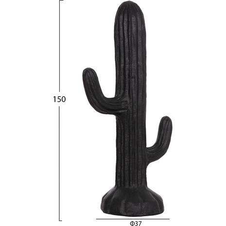 ΔΙΑΚΟΣΜΗΤΙΚΟΣ ΚΑΚΤΟΣ ΔΑΠΕΔΟΥ CACTUS HM4386.01L ΓΥΨΟΣ ΣΕ ΜΑΥΡΟ 63x37x150Υεκ.