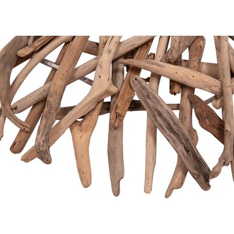 ΦΩΤΙΖΟΜΕΝΟ ΔΙΑΚΟΣΜΗΤΙΚΟ ΤΟΙΧΟΥ DREAMER HM4422 DRIFTWOOD ΜΕ ΤΑΙΝΙΑ LED Φ90x7(πάχος)εκ