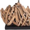 ΕΠΙΤΡΑΠΕΖΙΟ ΟΡΘΟΓΩΝΙΟ ΦΩΤΙΣΤΙΚΟ TWIGGY HM4424 DRIFTWOOD & ΛΕΥΚΟ ΚΑΠΕΛΟ 35.5x15x47Υεκ.