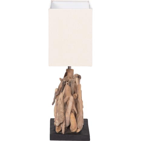 ΕΠΙΤΡΑΠΕΖΙΟ ΟΡΘΟΓΩΝΙΟ ΦΩΤΙΣΤΙΚΟ TWIGGY HM4424 DRIFTWOOD & ΛΕΥΚΟ ΚΑΠΕΛΟ 35.5x15x47Υεκ.
