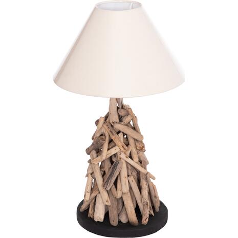 ΕΠΙΤΡΑΠΕΖΙΟ ΦΩΤΙΣΤΙΚΟ TWIGGY HM4423 DRIFTWOOD & ΛΕΥΚΟ ΚΑΠΕΛΟ Φ35x61Υεκ.