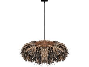 ΦΩΤΙΣΤΙΚΟ ΟΡΟΦΗΣ ORDEM HM4715 ΚΑΠΕΛΟ ΙΝΕΣ SISAL & ΜΠΑΝΑΝΑΣ-ΜΑΥΡΟ & ΦΥΣΙΚΟ Φ75εκ