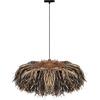 ΦΩΤΙΣΤΙΚΟ ΟΡΟΦΗΣ ORDEM HM4715 ΚΑΠΕΛΟ ΙΝΕΣ SISAL & ΜΠΑΝΑΝΑΣ-ΜΑΥΡΟ & ΦΥΣΙΚΟ Φ75εκ