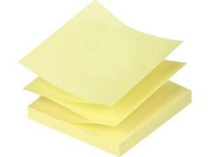 Αυτοκόλλητα χαρτάκια STICKY NOTES τύπου "Ζ" 76x76cm Φ100 κίτρινα