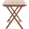 ΤΡΑΠΕΖΙ ΠΤΥΣΣΟΜΕΝΟ ΟΡΘΟΓΩΝΙΟ ERIS HM18117 ΞΥΛΟ TEAK--ΦΥΣΙΚΟ 120x70x76Υεκ.