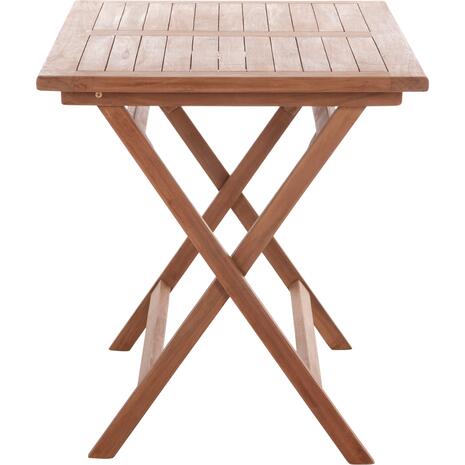 ΤΡΑΠΕΖΙ ΠΤΥΣΣΟΜΕΝΟ ΟΡΘΟΓΩΝΙΟ ERIS HM18117 ΞΥΛΟ TEAK--ΦΥΣΙΚΟ 120x70x76Υεκ.
