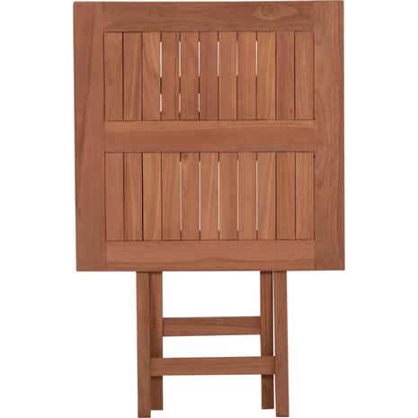ΤΡΑΠΕΖΙ ΣΚΗΝΟΘΕΤΗ ΤΕΤΡΑΓΩΝΟ ERIS HM18118 ΞΥΛΟ TEAK--ΦΥΣΙΚΟ 60x60x75Υεκ.