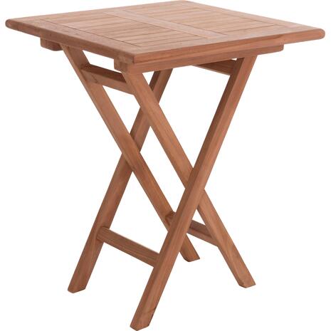 ΤΡΑΠΕΖΙ ΣΚΗΝΟΘΕΤΗ ΤΕΤΡΑΓΩΝΟ ERIS HM18118 ΞΥΛΟ TEAK--ΦΥΣΙΚΟ 60x60x75Υεκ.