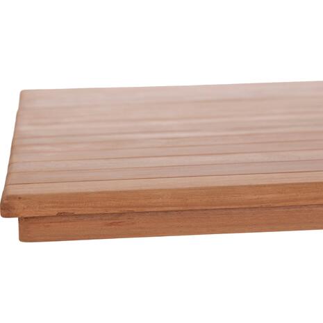 ΕΠΙΦΑΝΕΙΑ ΤΡΑΠΕΖΙΟΥ ΟΡΘΟΓΩΝΙΑ HM18138 ΞΥΛΟ TEAK--ΦΥΣΙΚΟ 120x80x4(πάχος)εκ.