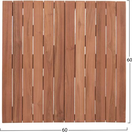 ΕΠΙΦΑΝΕΙΑ ΤΡΑΠΕΖΙΟΥ ΤΕΤΡΑΓΩΝΗ HM18135 ΞΥΛΟ TEAK--ΦΥΣΙΚΟ 60x60x4(πάχος)εκ.