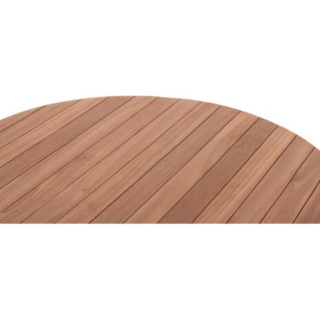 ΕΠΙΦΑΝΕΙΑ ΤΡΑΠΕΖΙΟΥ ΣΤΡΟΓΓΥΛΗ HM18134 ΞΥΛΟ TEAK--ΦΥΣΙΚΟ Φ80x4(πάχος)εκ.