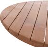 ΕΠΙΦΑΝΕΙΑ ΤΡΑΠΕΖΙΟΥ ΣΤΡΟΓΓΥΛΗ HM18133 ΞΥΛΟ TEAK--ΦΥΣΙΚΟ Φ70x4(πάχος)εκ.