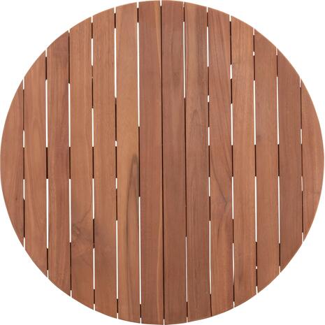 ΕΠΙΦΑΝΕΙΑ ΤΡΑΠΕΖΙΟΥ ΣΤΡΟΓΓΥΛΗ HM18133 ΞΥΛΟ TEAK--ΦΥΣΙΚΟ Φ70x4(πάχος)εκ.