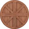 ΕΠΙΦΑΝΕΙΑ ΤΡΑΠΕΖΙΟΥ ΣΤΡΟΓΓΥΛΗ HM18132 ΞΥΛΟ TEAK--ΦΥΣΙΚΟ Φ60x4(πάχος)εκ.