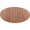 ΕΠΙΦΑΝΕΙΑ ΤΡΑΠΕΖΙΟΥ ΣΤΡΟΓΓΥΛΗ HM18132 ΞΥΛΟ TEAK--ΦΥΣΙΚΟ Φ60x4(πάχος)εκ.
