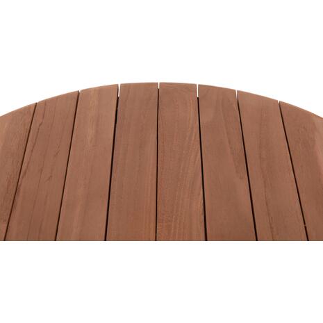 ΕΠΙΦΑΝΕΙΑ ΤΡΑΠΕΖΙΟΥ ΣΤΡΟΓΓΥΛΗ HM18132 ΞΥΛΟ TEAK--ΦΥΣΙΚΟ Φ60x4(πάχος)εκ.