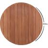 ΕΠΙΦΑΝΕΙΑ ΤΡΑΠΕΖΙΟΥ ΣΤΡΟΓΓΥΛΗ HM18132 ΞΥΛΟ TEAK--ΦΥΣΙΚΟ Φ60x4(πάχος)εκ.