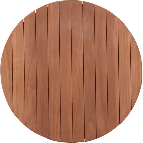 ΕΠΙΦΑΝΕΙΑ ΤΡΑΠΕΖΙΟΥ ΣΤΡΟΓΓΥΛΗ HM18132 ΞΥΛΟ TEAK--ΦΥΣΙΚΟ Φ60x4(πάχος)εκ.
