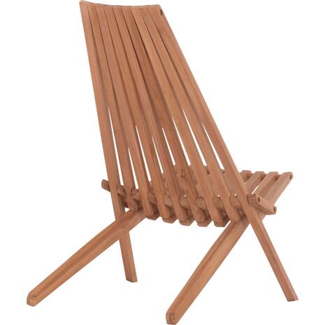 ΠΟΛΥΘΡΟΝΑ LOUNGE ΠΤΥΣΣΟΜΕΝΗ SHIGAO HM18112 ΞΥΛΟ TEAK--ΦΥΣΙΚΟ 61x88.5x89Υεκ.