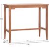 ΤΡΑΠΕΖΙ ΜΠΑΡ CRANSTON HM18111 ΞΥΛΟ ΤΕΑΚ--ΦΥΣΙΚΟ ΧΡΩΜΑ 120x60x105Υεκ.